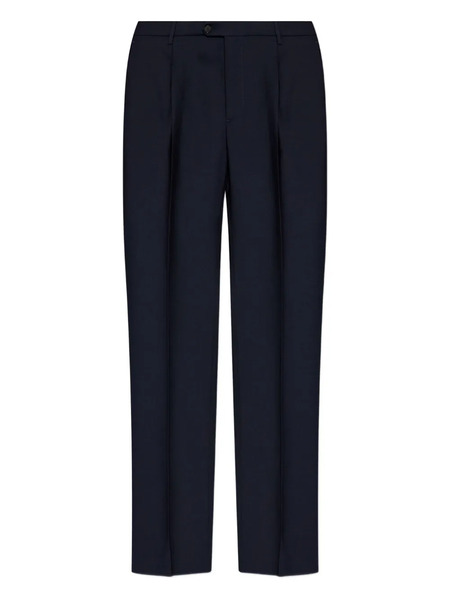  Etro Darted Wool Trousers - Blue 