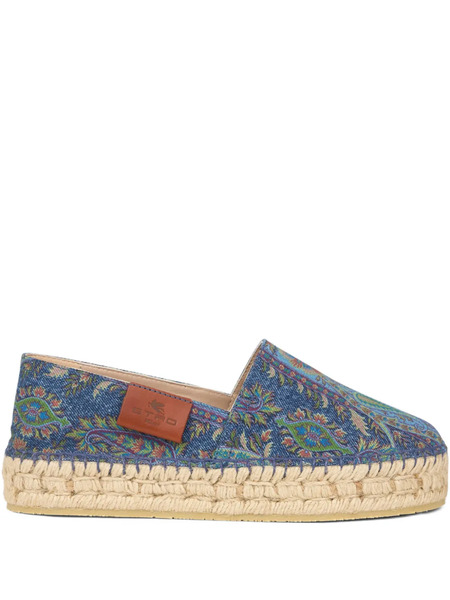  Etro Denim Espadrilles - Blue 