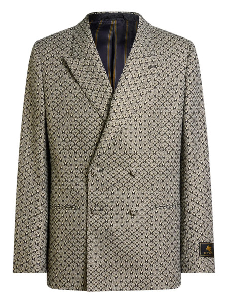  Etro Double-breasted Blazer - Black 