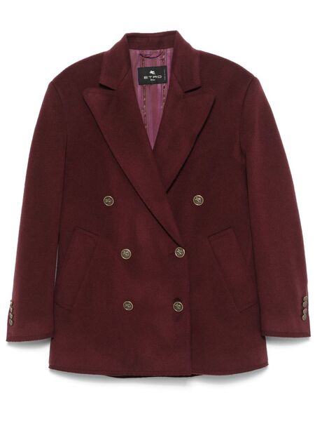  Etro Double-breasted Coat - Red 