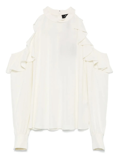  Etro Draped-detailed Blouse - White 