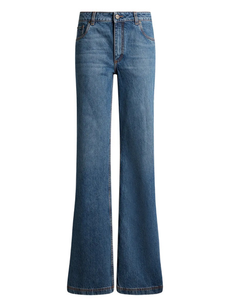  Etro Embroidered-pegaso Jeans - Blue 