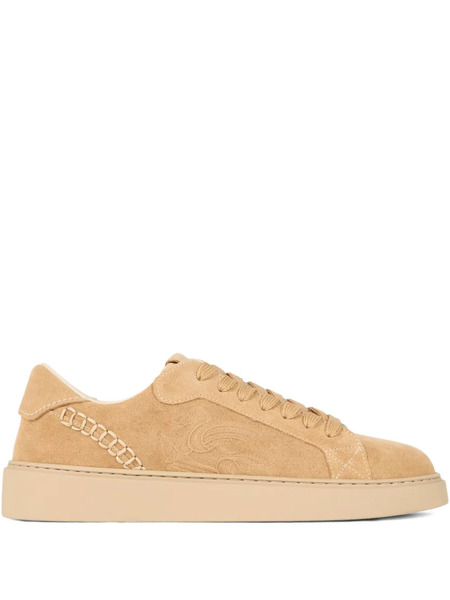  Etro Embroidered Suede Sneakers - Neutrals 