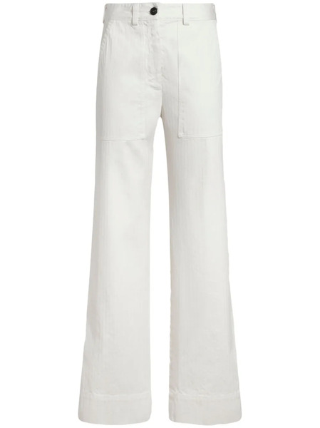  Etro Flared Trousers - White 