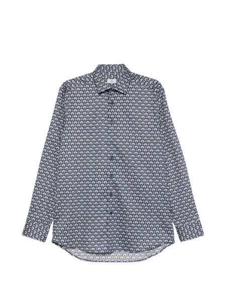  Etro Floral Buttoned Shirt - Blue 
