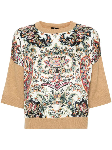  Etro Floral-print Jumper - Neutrals 