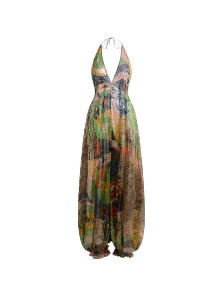  Etro Floral-print Jumpsuit - Green 