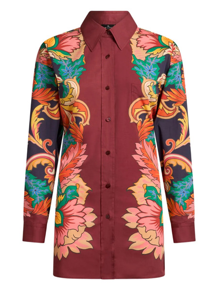  Etro Floral-print Shirt - Red 