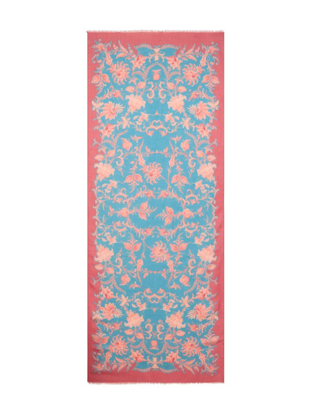  Etro Floral Scarf - Blue 