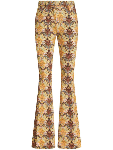  Etro Graphic-print Flared Jeans - Multicolour 