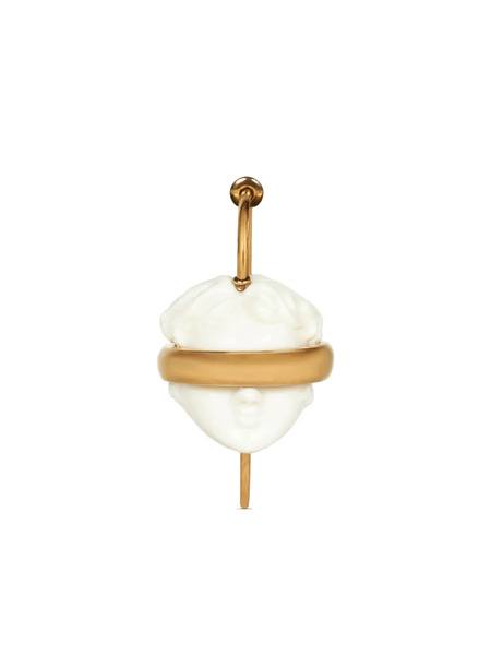  Etro Head-motif Single Earring - White 