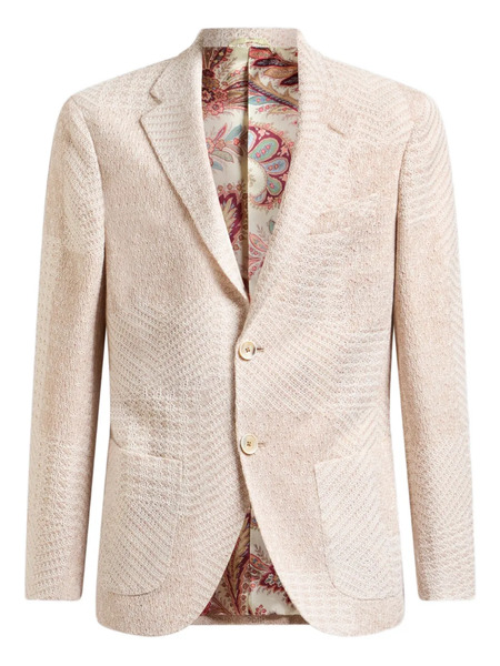  Etro Herringbone-pattern Blazer - Neutrals 