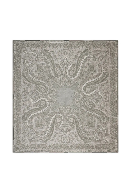  Etro Home Paisley-pattern Wool Throw Blanket - Neutrals 
