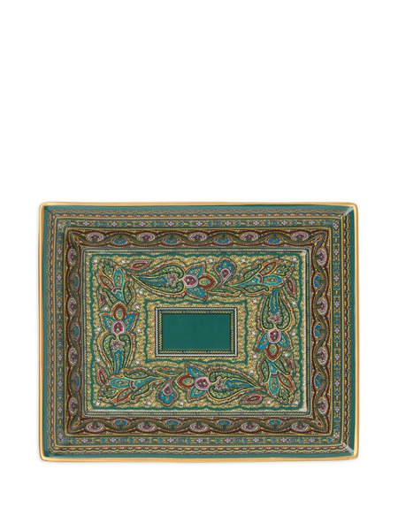  Etro Home Paisley Tray - Green 