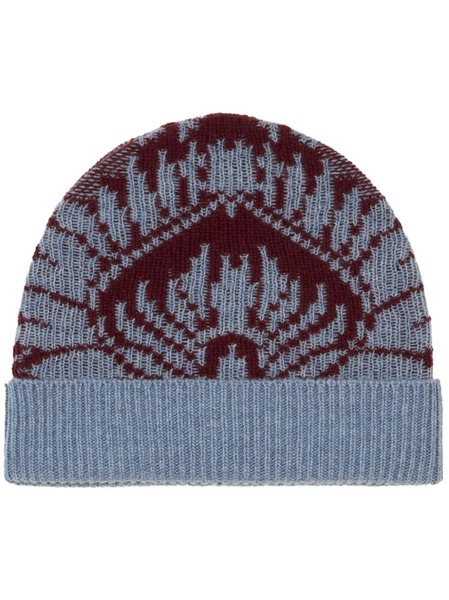  Etro Intarsia-knit Wool Beanie - Blue 