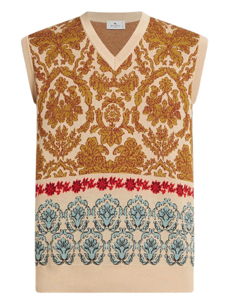  Etro Jacquard-pattern Waistcoat - Brown 