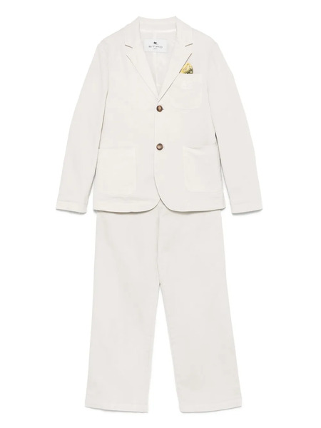  Etro Kids Herringbone Trousers Set - Neutrals 