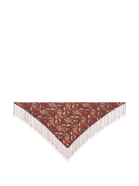  Etro Lace Beaded Scarf - Brown 