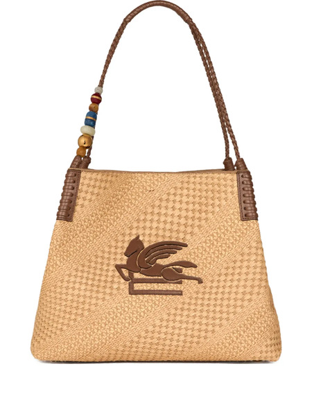  Etro Large Libra Pegasus Shoulder Bag - Neutrals 