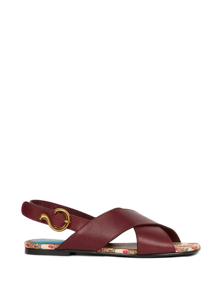  Etro Leather Sandals - Red 