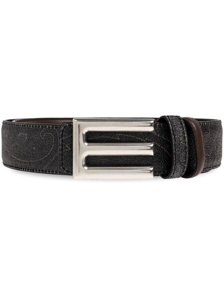  Etro Logo-buckle Belt - Brown 