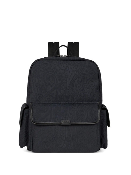  Etro Logo-detail Backpack - Blue 