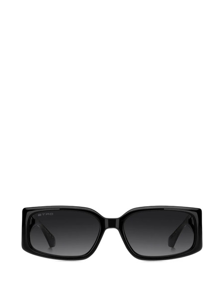  Etro Logo Rectangle Sunglasses - Black 