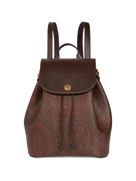  Etro Medium Arnica Paisley Backpack - Brown 