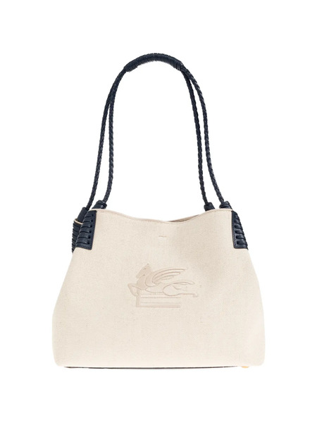  Etro Medium Libra Braided-handle Tote Bag - Neutrals 
