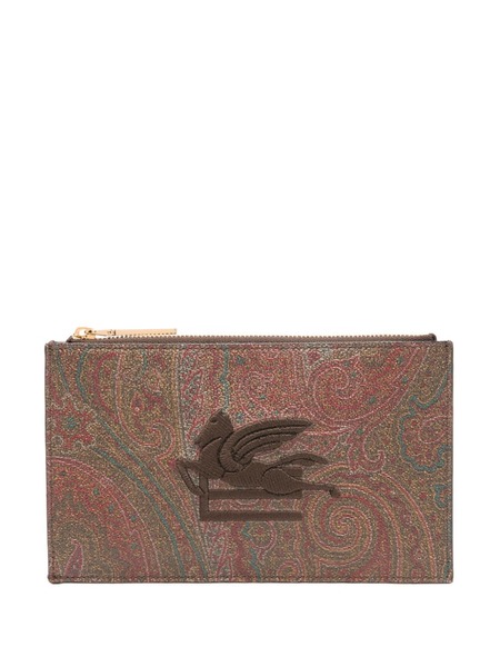  Etro Medium Paisley Wallet - Brown 