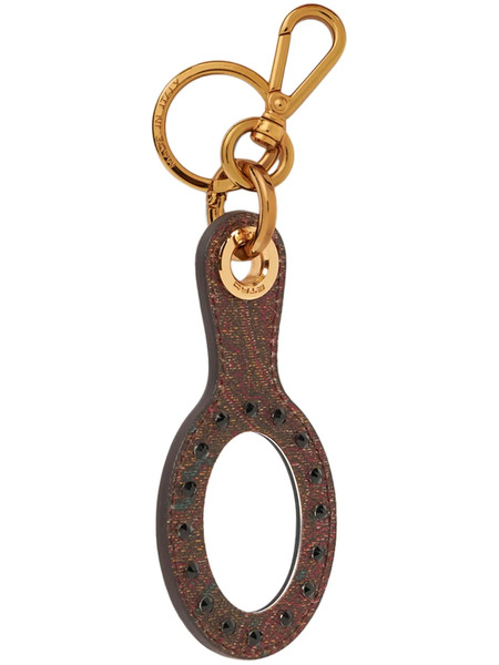  Etro Mirror Charm Keyring - Brown 
