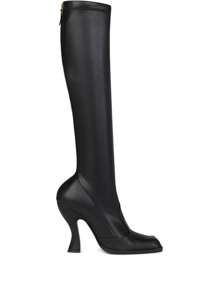  Etro 105mm High Sculpted-heel Studded Boots - Black 