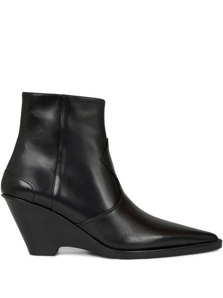  Etro 70mm Leather Ankle Boots - Black 