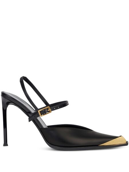  Etro 100mm Leather Pumps - N0000 Black 