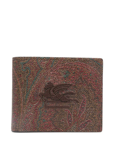  Etro Pagaso-motif Printed Wallet - Brown 