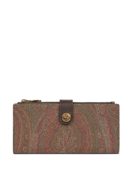  Etro Paisley-jacquard Wallet - Brown 