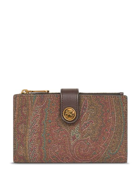  Etro Paisley-jacquard Wallet - Brown 