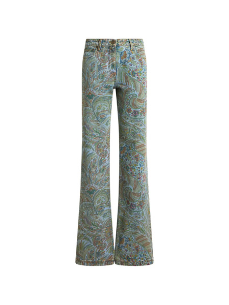  Etro Paisley-motif Jeans - Blue 