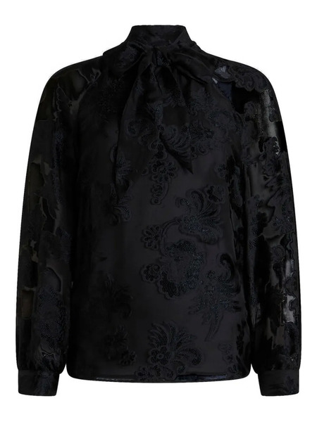  Etro Paisley-pattern Chiffon Blouse - Black 
