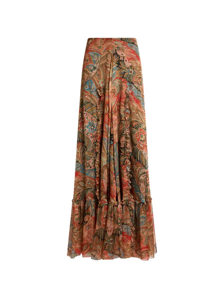  Etro Paisley-pattern Maxi Skirt - Neutrals 