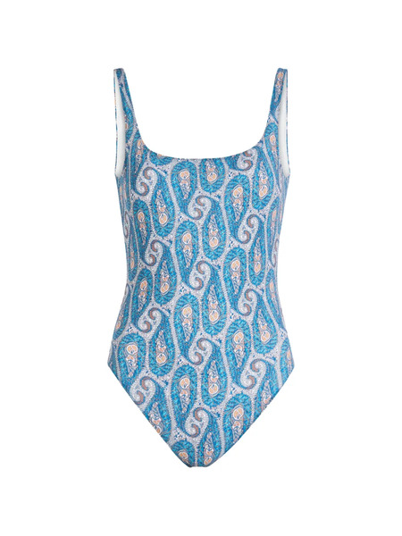  Etro Paisley-pattern Swimsuit - Blue 