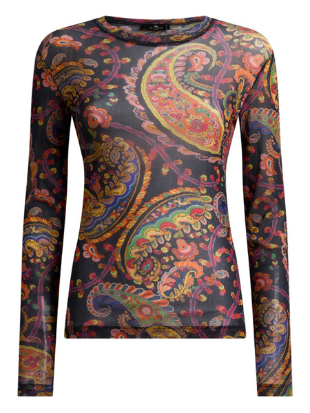  Etro Paisley-pattern Top - Blue 
