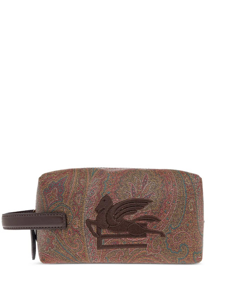  Etro Paisley-patterned Wash Bag - Brown 
