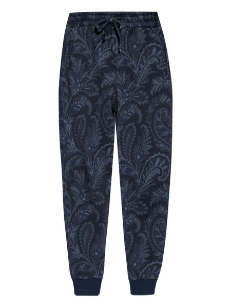  Etro Paisley-print Drawstring Sweatpants - Blue 