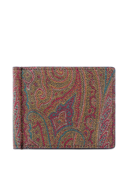  Etro Paisley-print Wallet - Brown 
