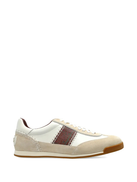  Etro Paisley Stripe Sneakers - Neutrals 
