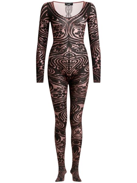  Etro Paisley Tattoo Bodysuit - Red 