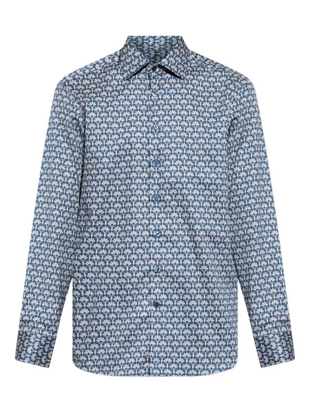  Etro Patterned Button-fastening Shirt - Blue 