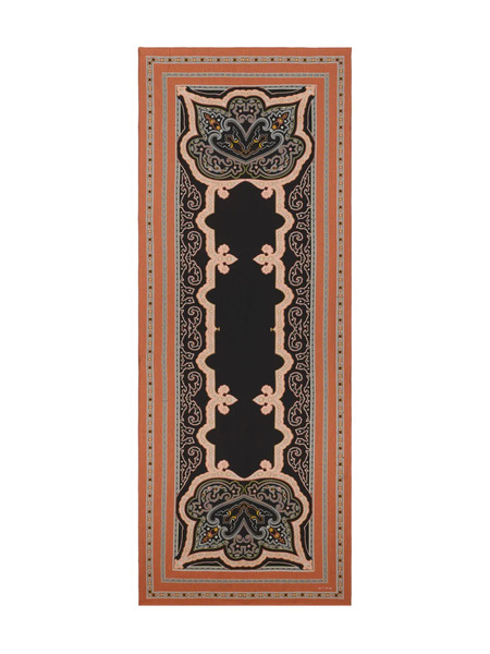  Etro Patterned Scarf - Black 