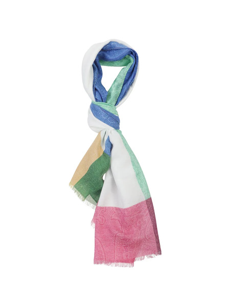  Etro Patterned Scarf - White 